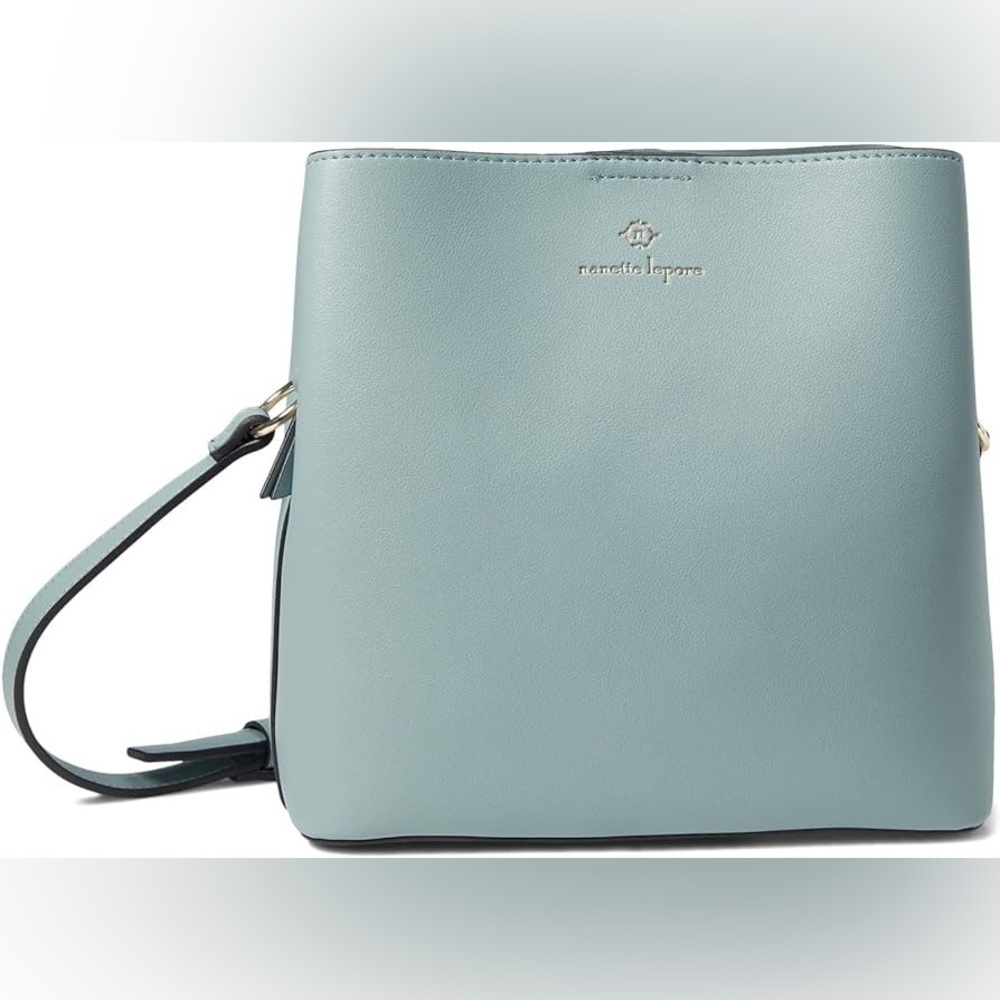 The Nanette Lepore Colleen Smooth Triple Section Bucket Bag